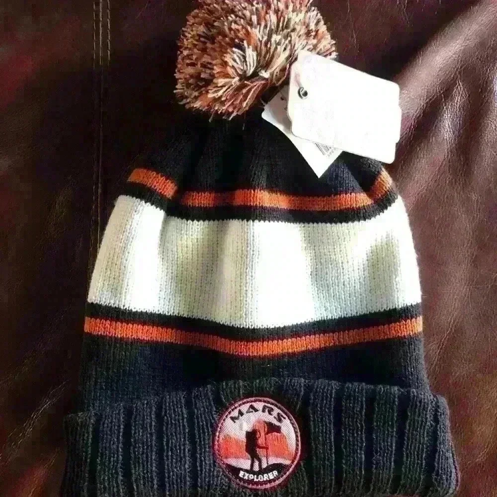 American Needle Mars Explorer Knit Beanie, Pom Pom - Picture 1 of 6